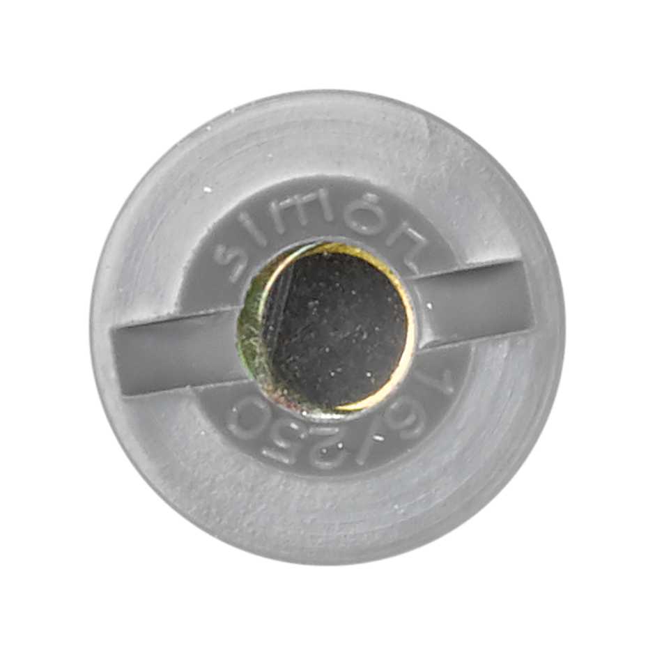 Fuse holder cap with blown-fuse indicator window grey Simon 75
