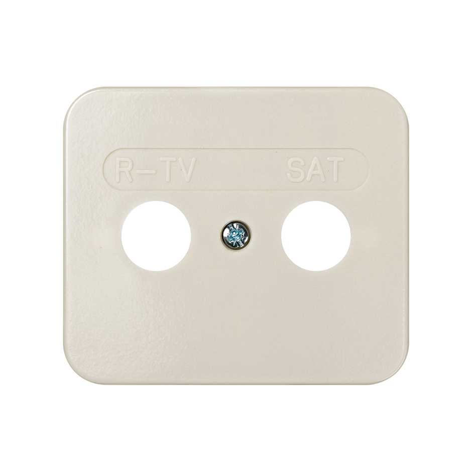 Placa para tomadas indutivas de R-TV+SAT marfim Simon 75