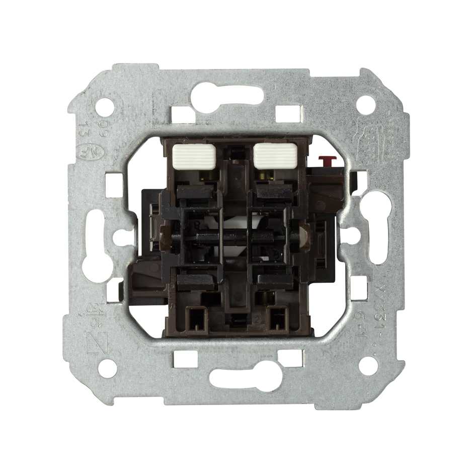 Double poussoir volets roulants 10 A 250V~ avec verrouillage avec griffes Simon 82 Detail
