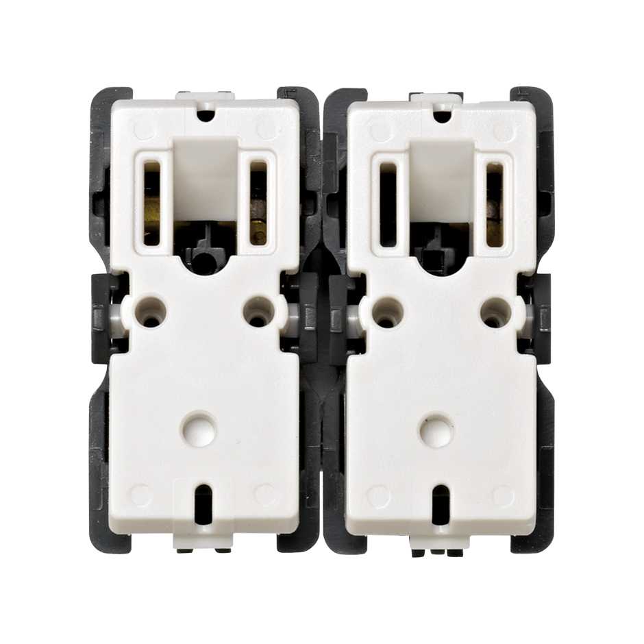Set of 2 push-button switches for blinds 10A 250V~ without latching system