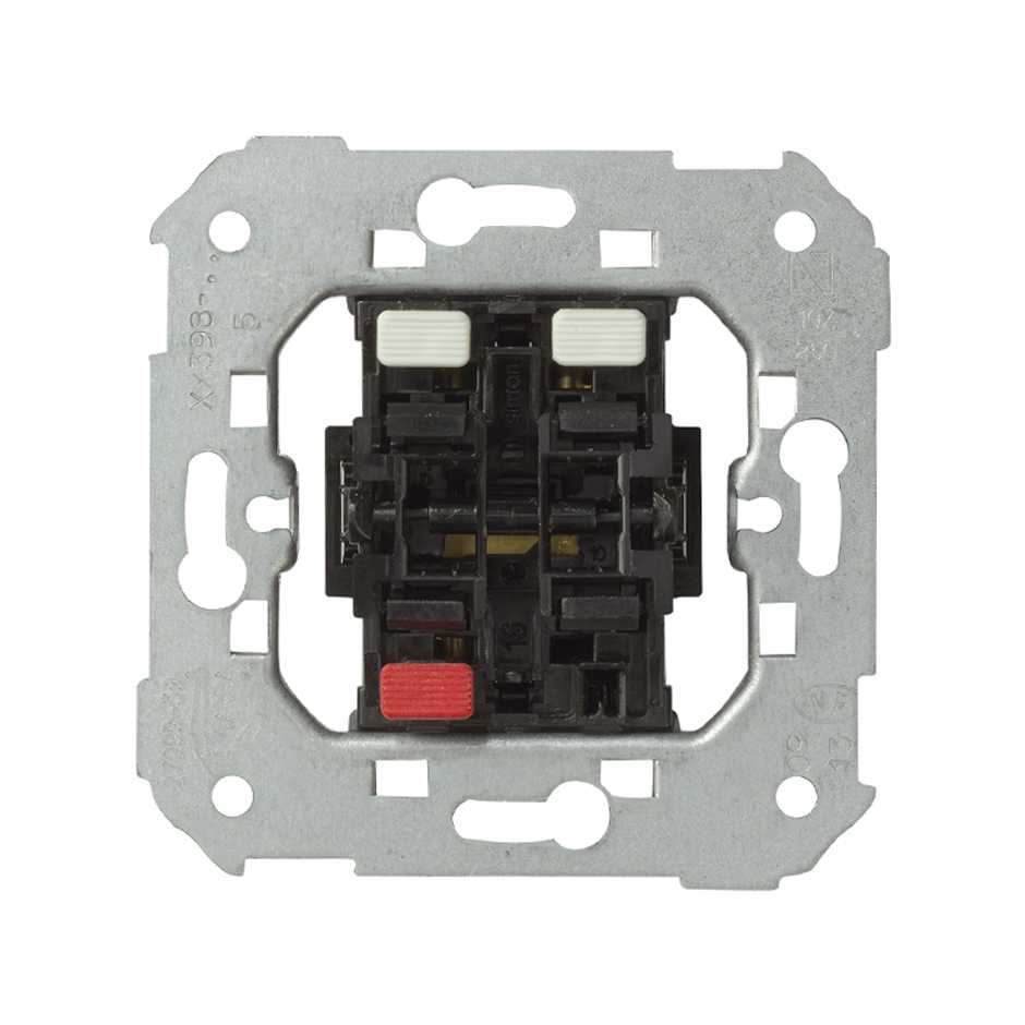 Double interrupteur 16AX 250V~ connexion rapide avec griffes Simon 82 Detail