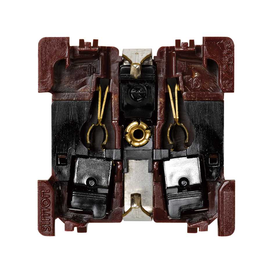 German socket outlet 16A 250V~ with safety device and fast terminal ...