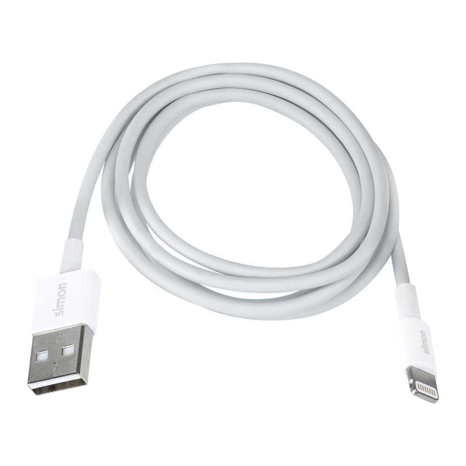 Cable 1m Micro USB B a USB A Blanco