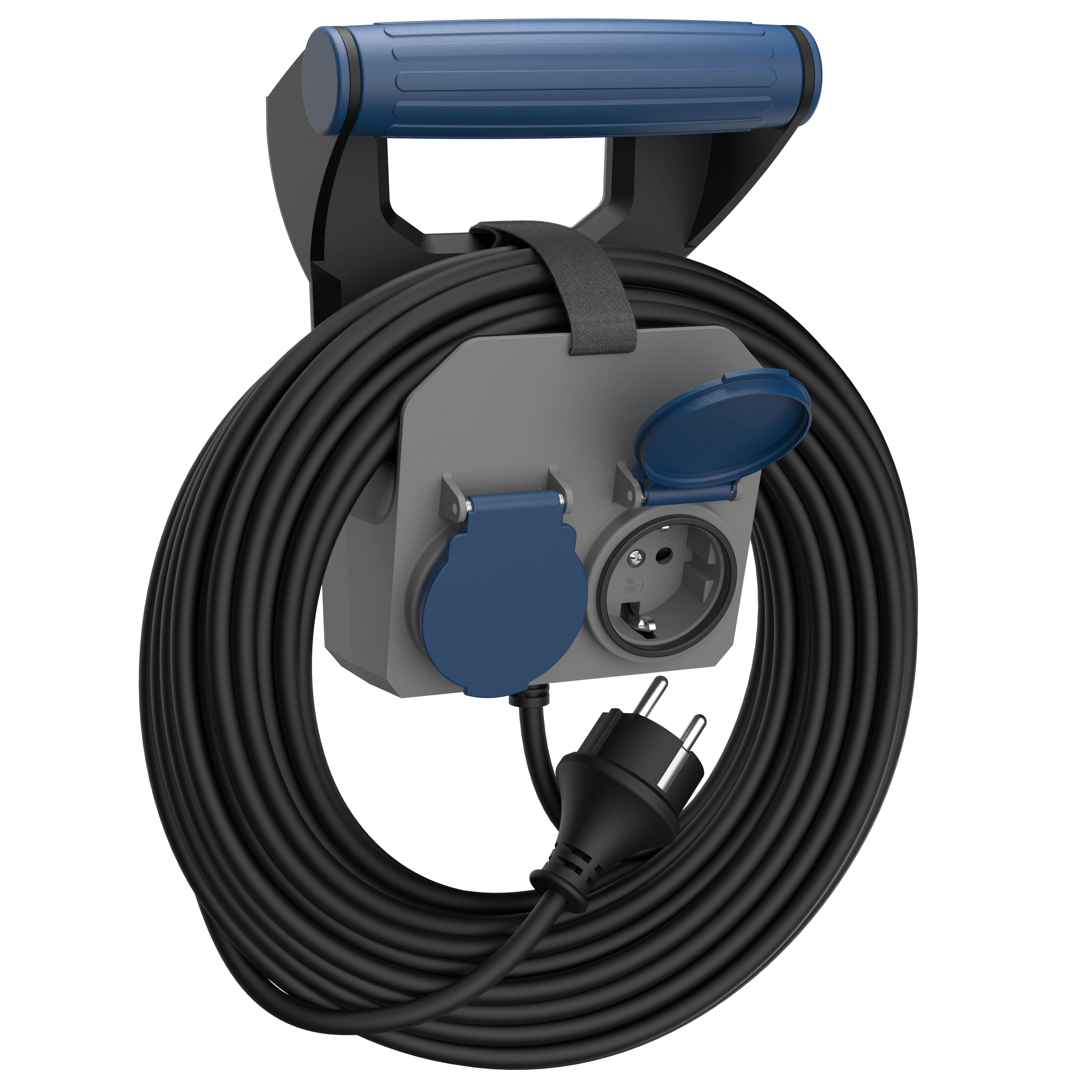 WALL EXTENSION EXPERT 10M H05RR-F 4G1.5MM² 16A 230V~ BLACK/GRAY/BLUE SIMON