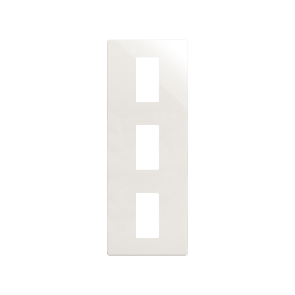 Minimal aesthetic vertical frame for 3 elements white Simon 270