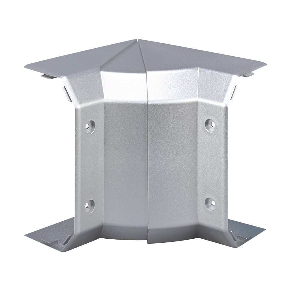 Accesorio ángulo interior variable para canal Cablomax 130x55mm de aluminio