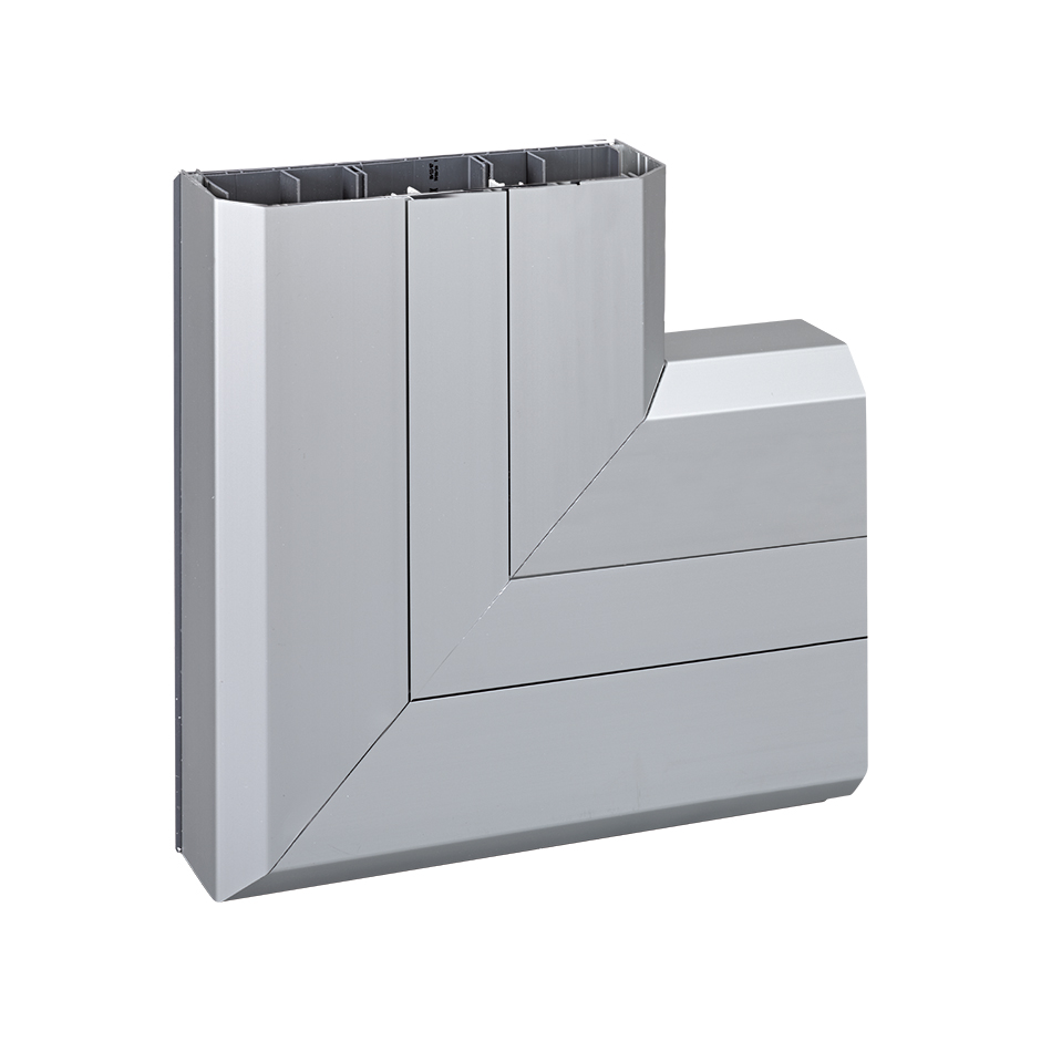 Accesorio ángulo plano ascendente para canal Cablomax 130x55mm de PVC