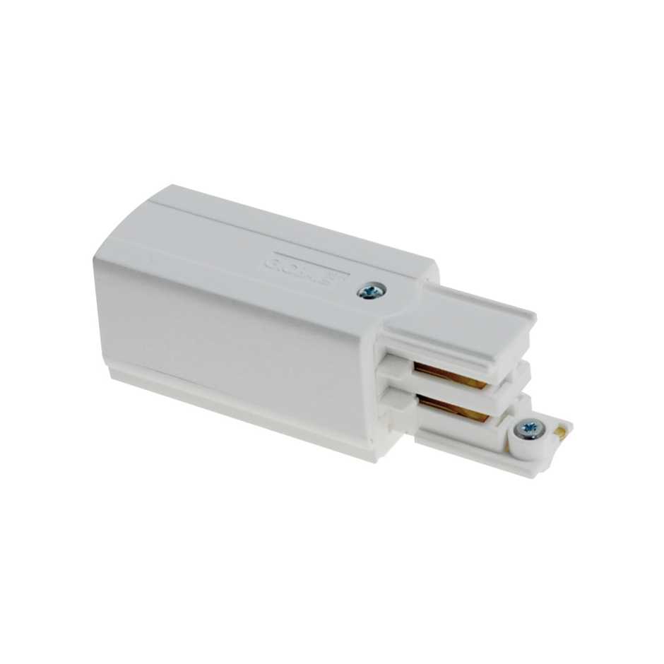 Power supply with RH ground 3-phase rail White