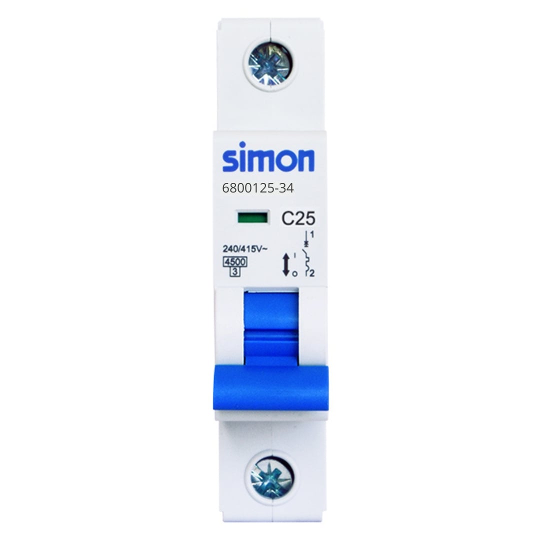 Disjoncteur unipolaire 25A Simon 680