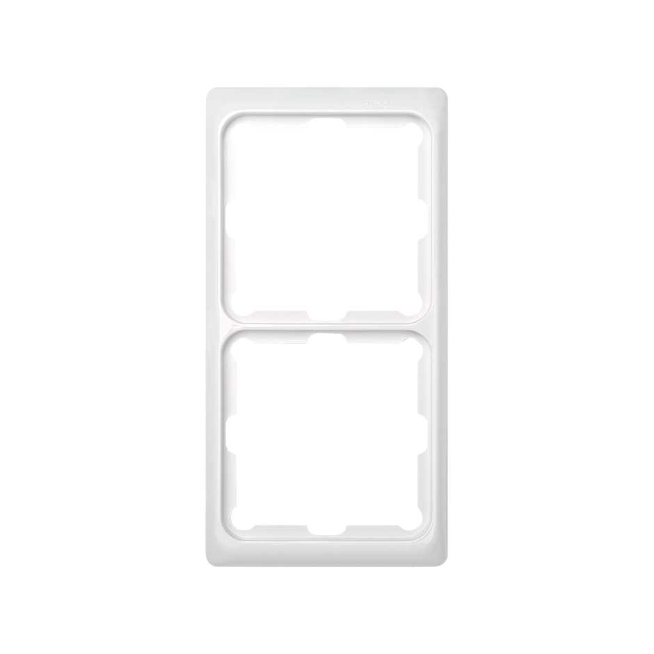 Frame with 2 elements for trunking white Simon 75