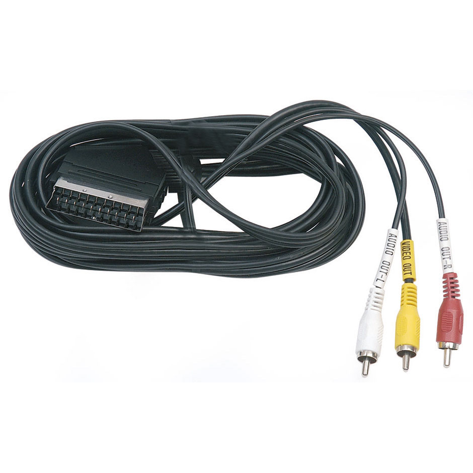 EUROCONNECTOR CONNECTION 21 PINS TO 3 RCA Simon Brico