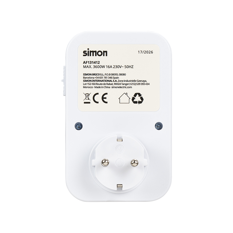 PROGRAMADOR ANALÓGICO DIARIO 16A 230V/50HZ BLANCO SIMON
