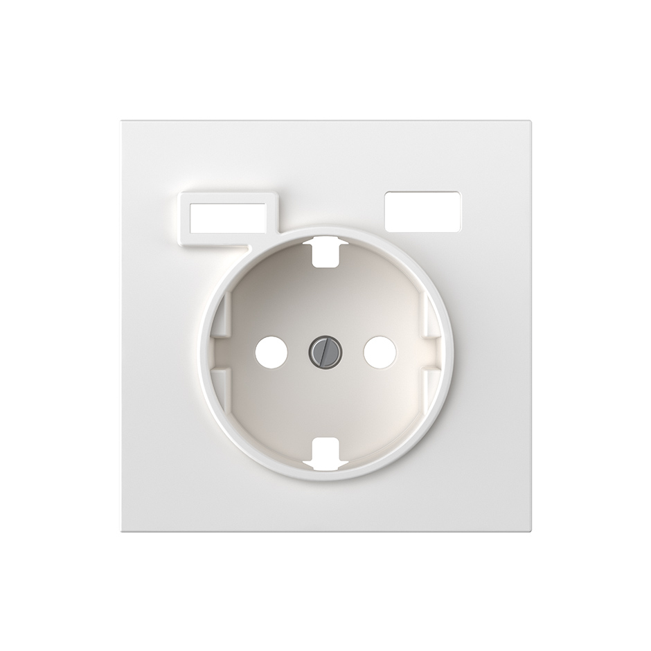 Tapa para schuko + 2USB A+C blanco mate Simon 360