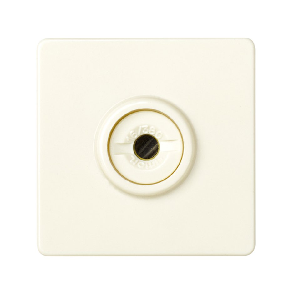Fuse-holder base for cylindrical fuses 16A 380V~ size 8x32 mm ivory Simon 27 Play