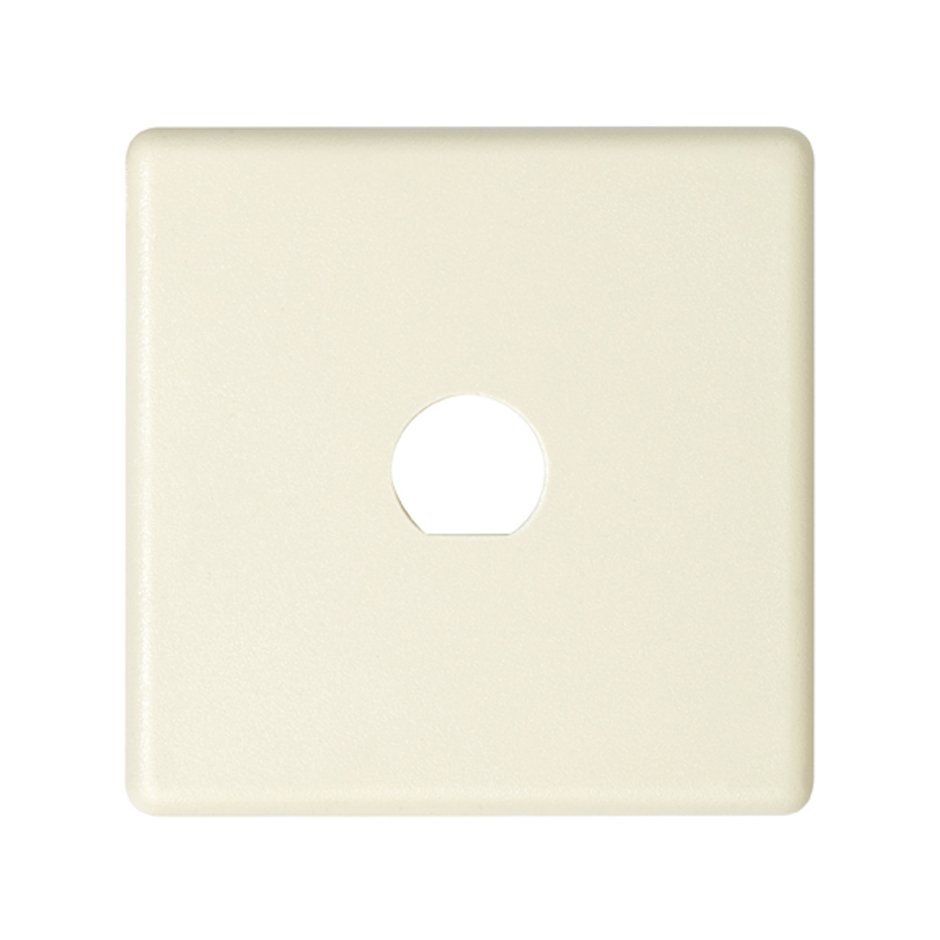 Plate for 1 BNC or TNC coaxial connector diameter 9.7 mm ivory Simon 27 Play