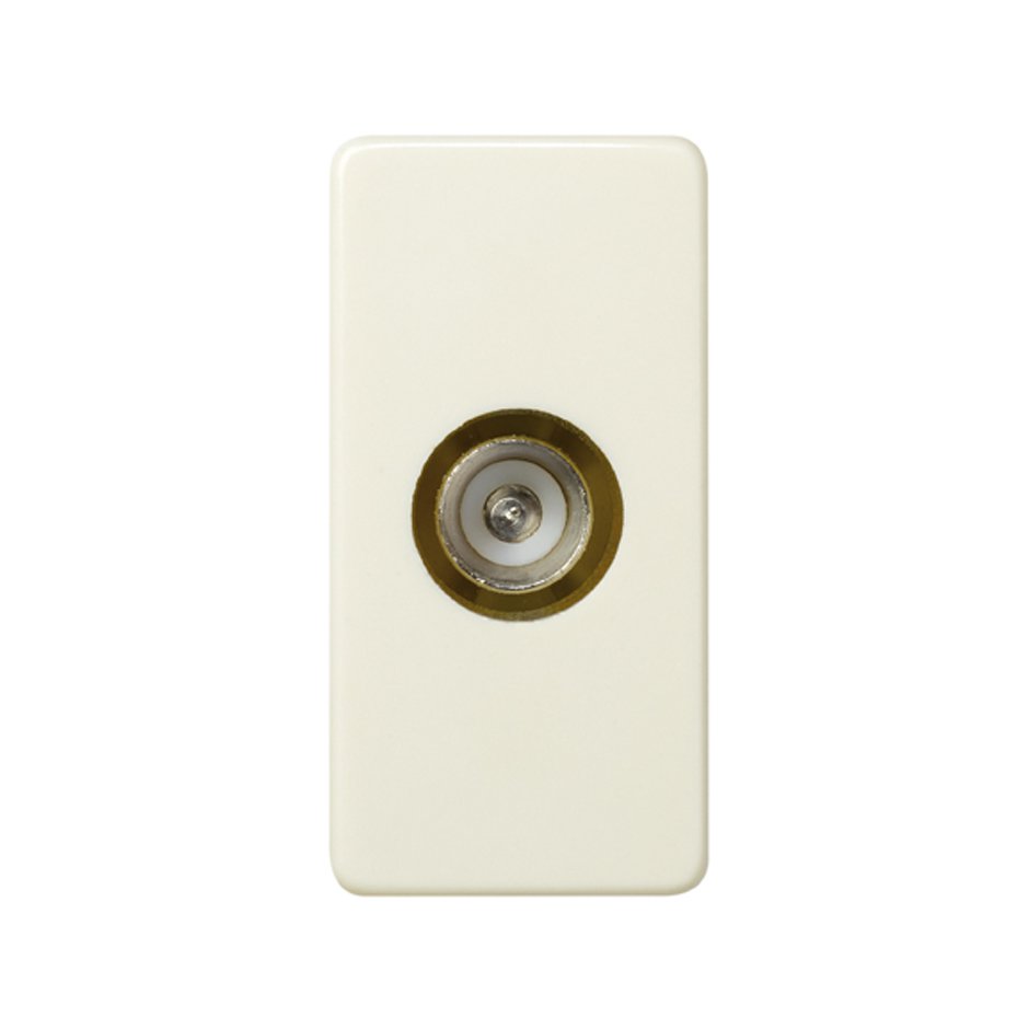 Single TV socket for half element ivory Simon 27 Play
