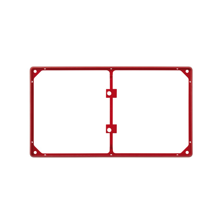 Trim frame for 2 elements red Simon 27