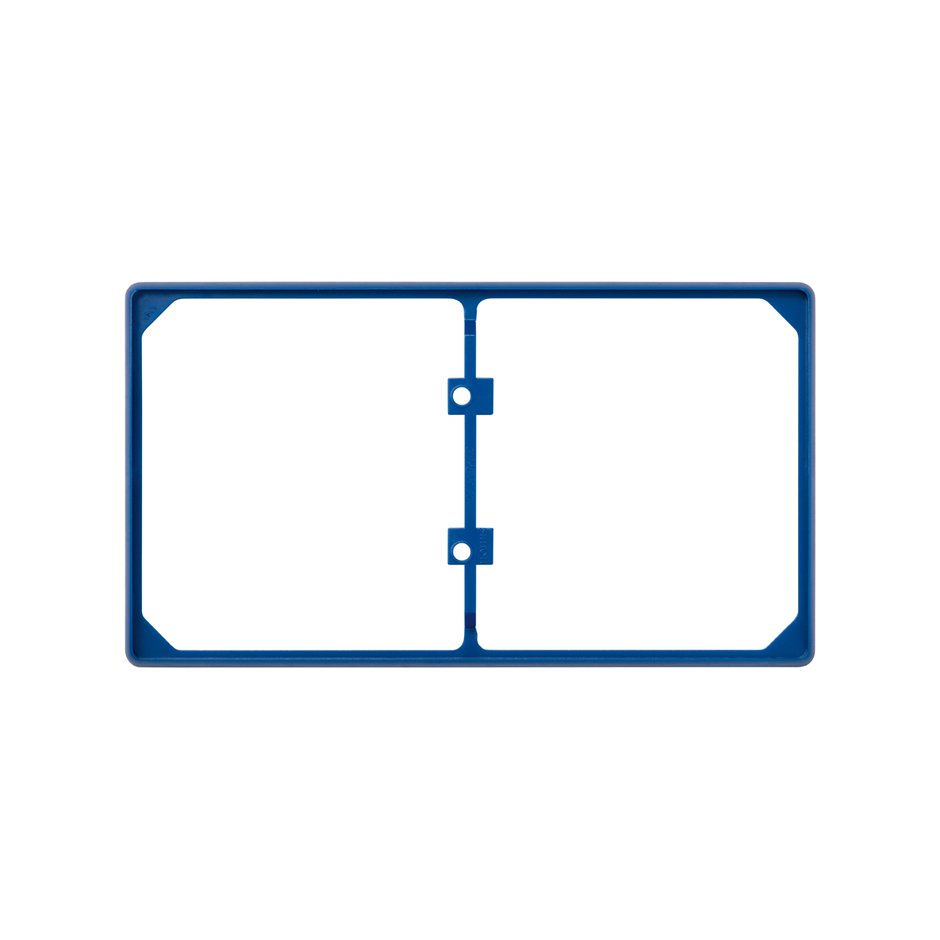 Trim frame for 2 elements blue Simon 27