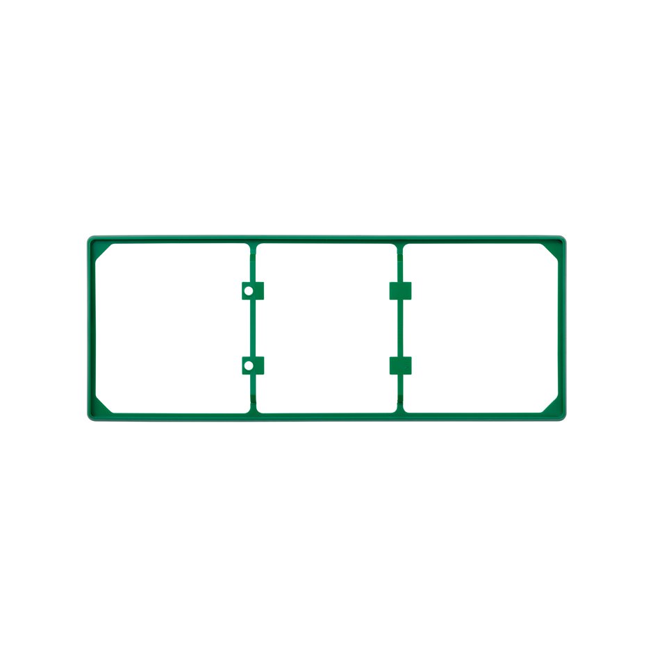 Trim frame for 3 elements green Simon 27