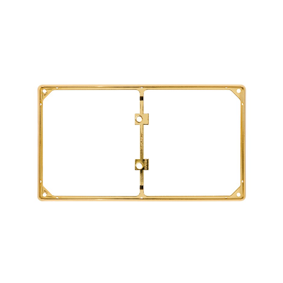 Trim frame for 2 elements gold Simon 27