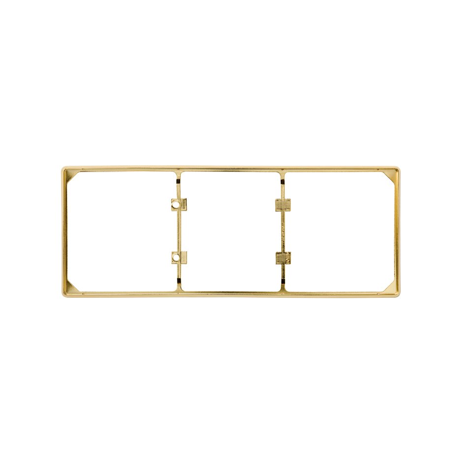 Trim frame for 3 elements gold Simon 27