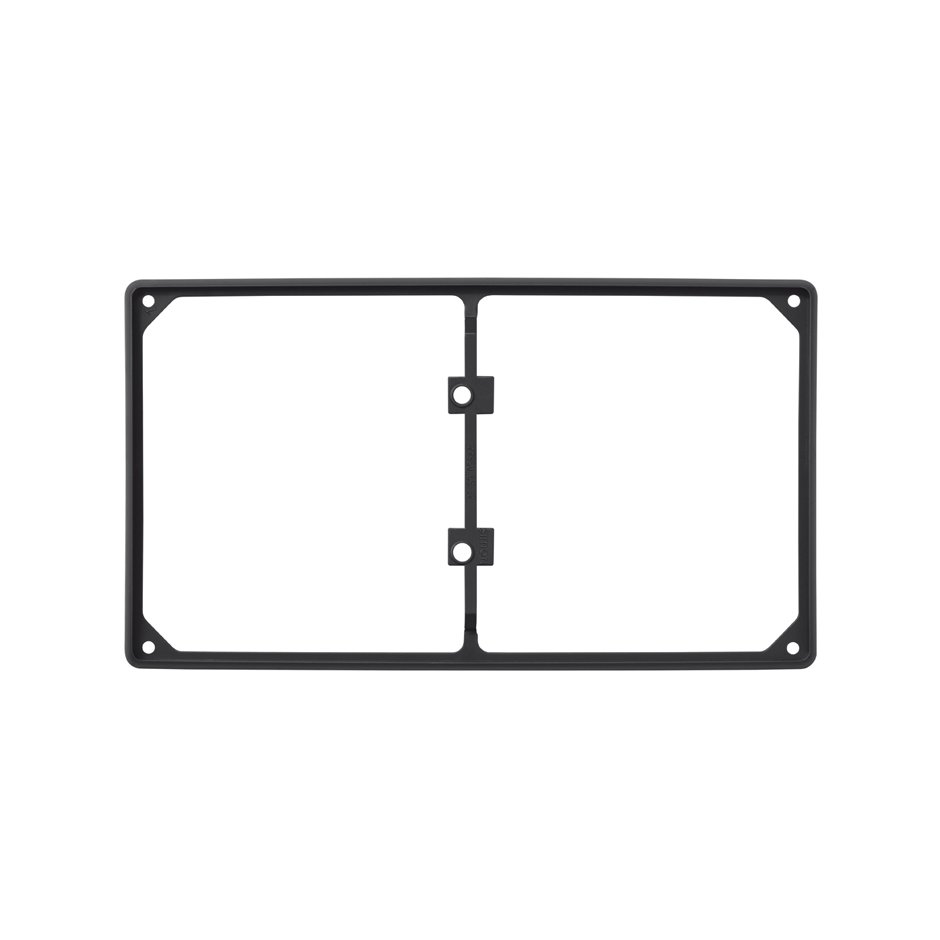 Trim frame for 2 elements black Simon 27
