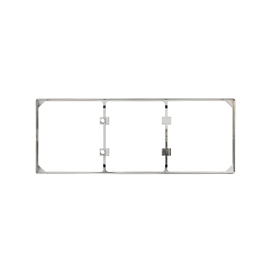 Trim frame for 3 elements nickel Simon 27