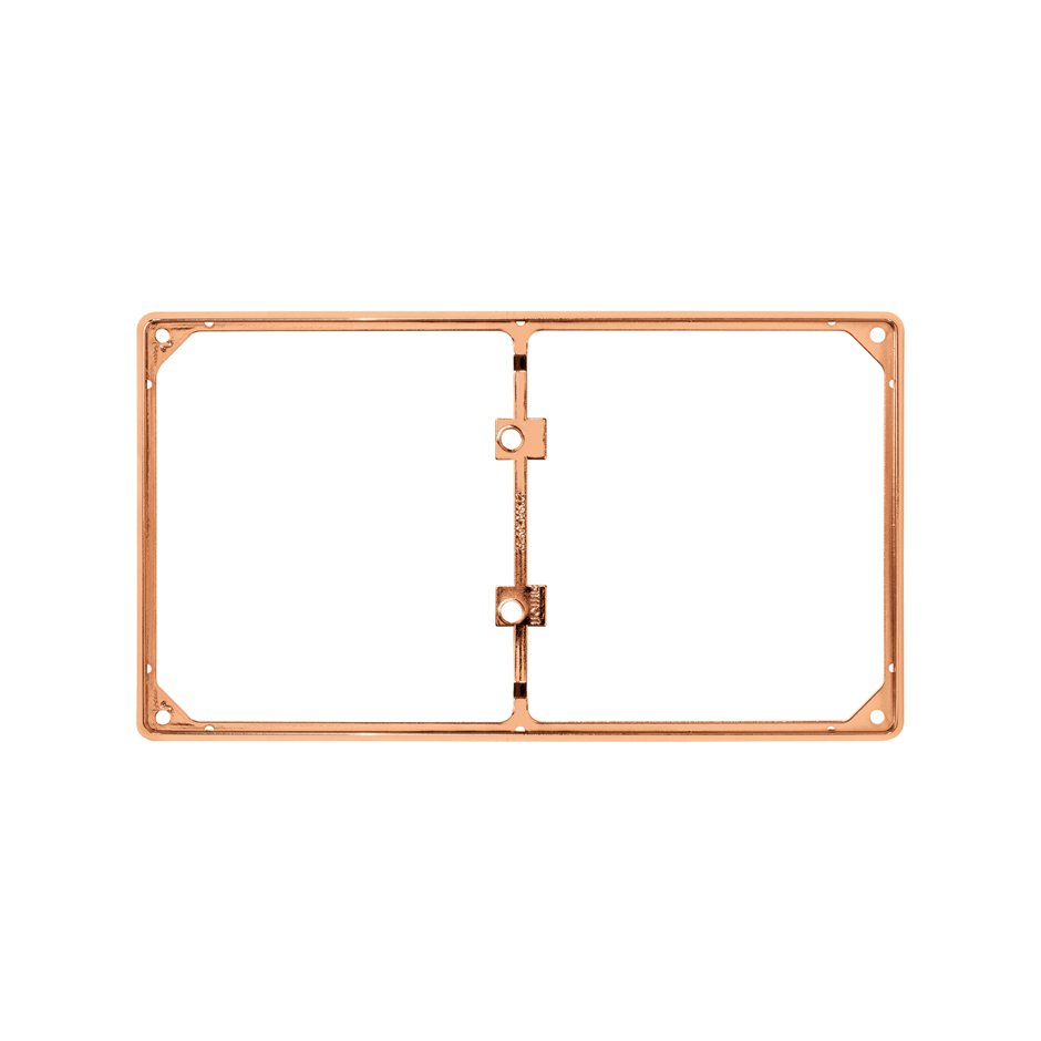 Trim frame for 2 elements copper Simon 27
