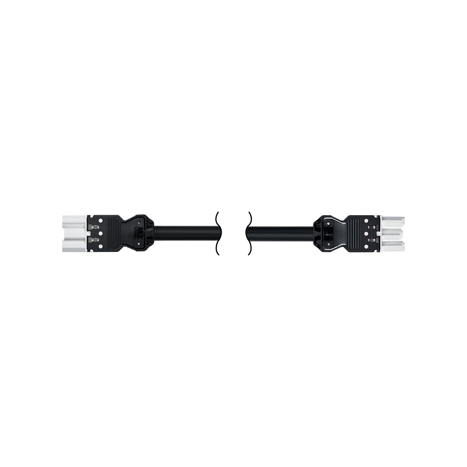 Quick connection patch cord female-male RZ - 0.6 kV 3-pole with 7 meters length in halogen-free material with section of 3 x 2.5mm² white Simon Electrical Wiring