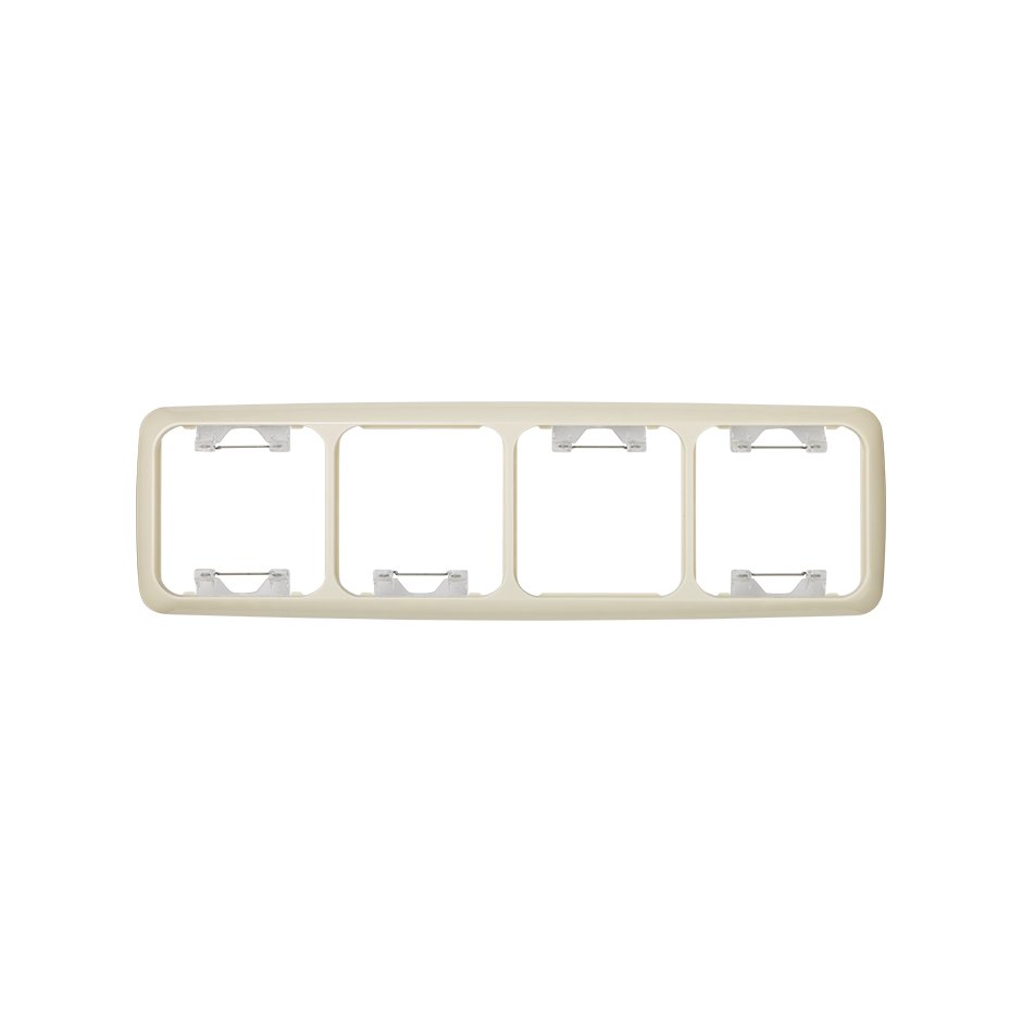 Thermostable frame for 4 elements ivory Simon 31