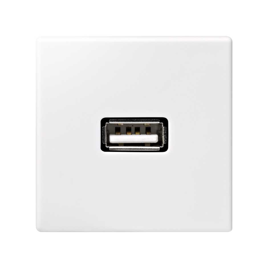 Cargador de 5V/DC mediante puerto USB tipo A blanco Simon K45