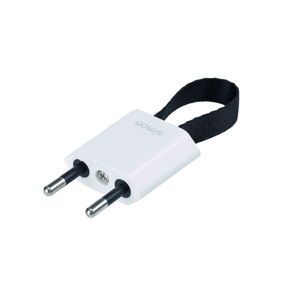 PLUG WITH FRONT AND SIDE OUTPUT 10A 250V WITH EASY EXTRACTION SYSTEM SIMON