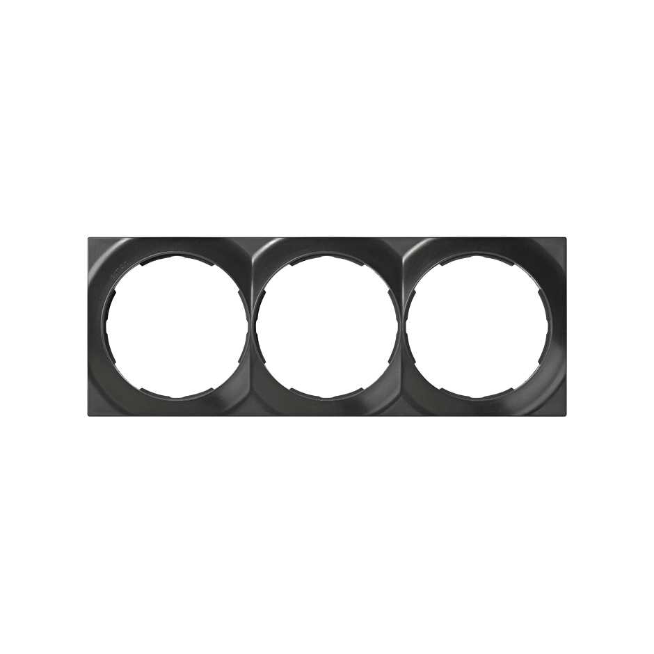 Frame square for 3 elements graphite Simon 88