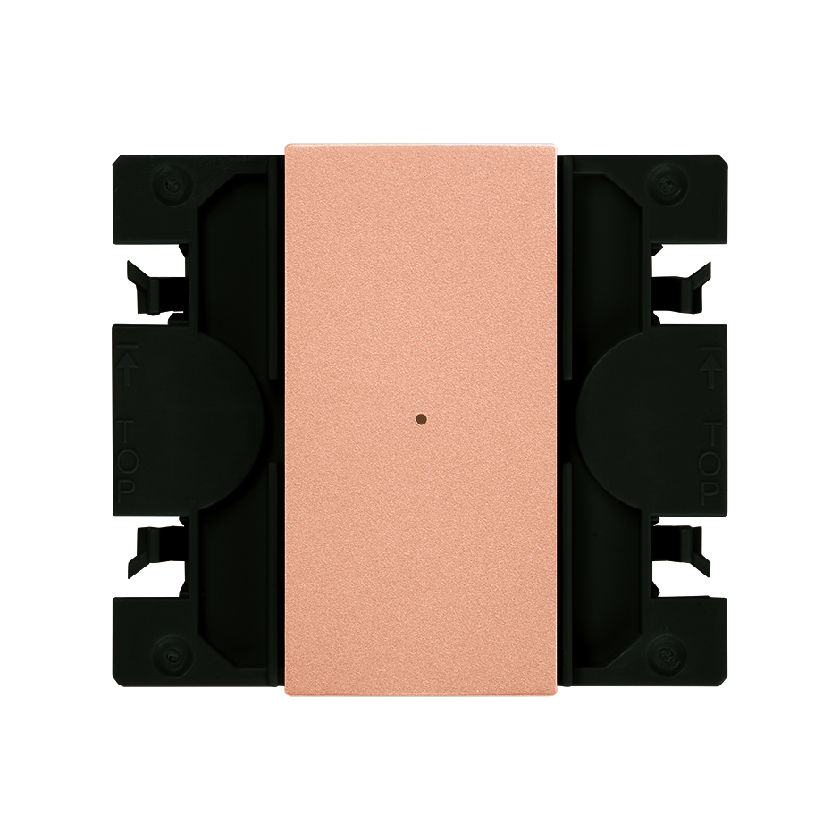 Simon iO electronic 2-way switch with slender rocker copper Simon 270