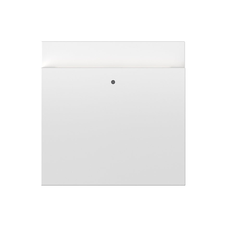 Plaque avec hublot pour interrupteur à clé blanc mat Simon 360