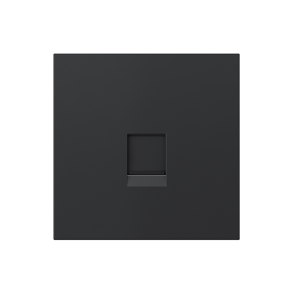 RJ45 cover plate matte black Simon 360