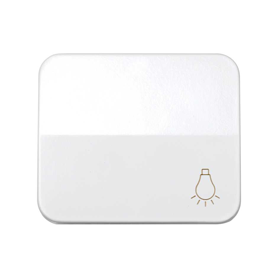 Single rocker with light symbol for push button white Simon 75