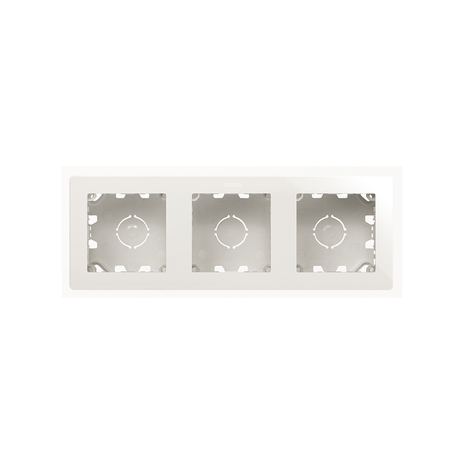 Compact Surface-mount Box 3 elements white Simon 270