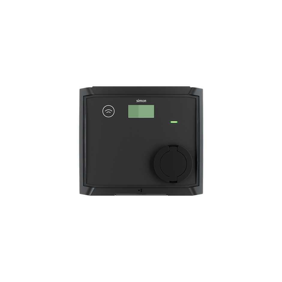 Simon SM20 Posto de Carregamento de Parede com Tomada T2 Trifásico 22 kW + Automático e Diferencial