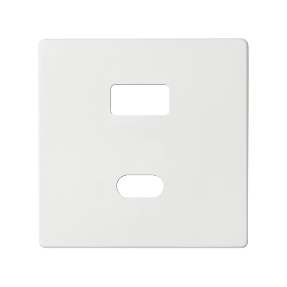 PLACA PARA CARGADOR USB A+C QUICKCHARGE BLANCO MATE SIMON 82 CONCEPT