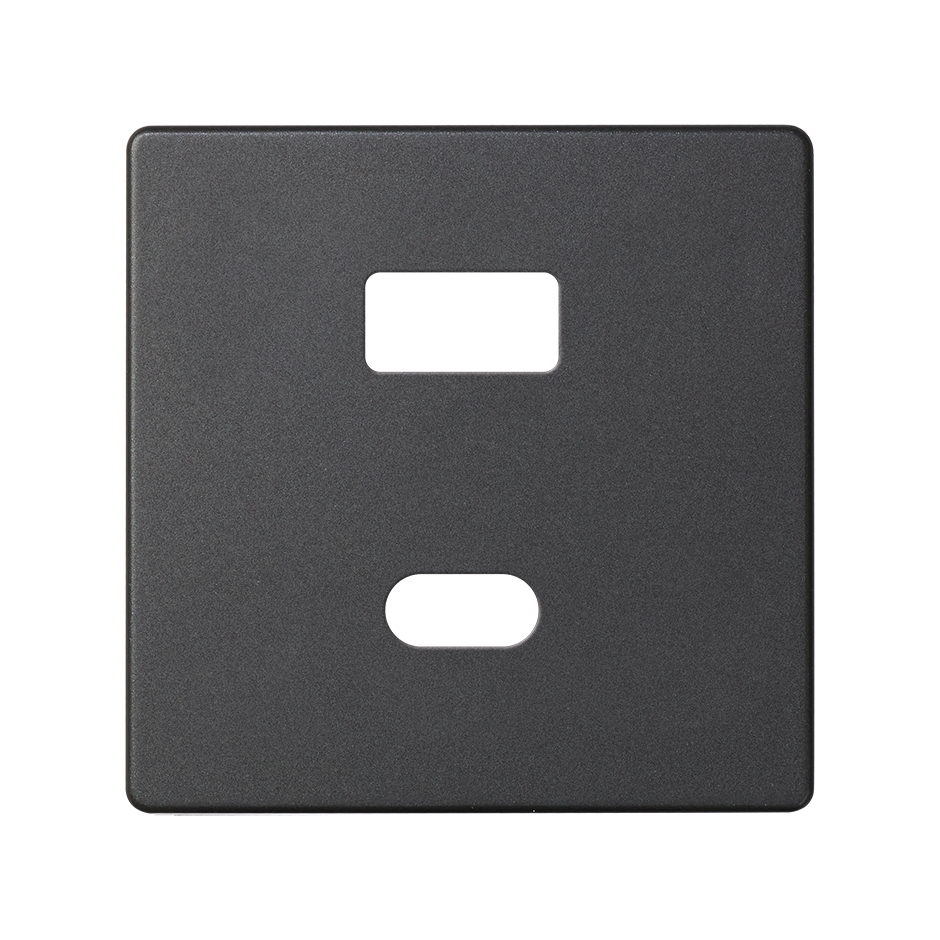 PLACA PARA CARGADOR USB A+C QUICKCHARGE GRAFITO SIMON 82
