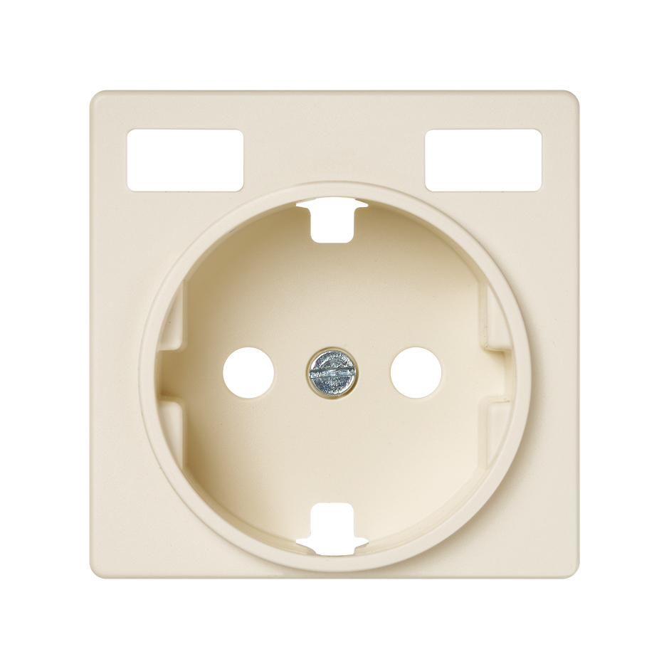 TAPA BASE ENCHUFE SCHUKO CON 2 USB C+C MARFIL SIMON 82