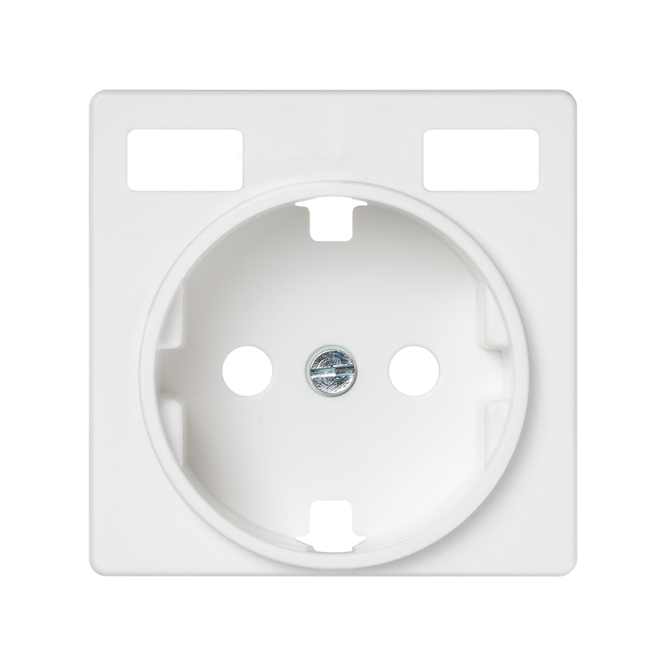 TAPA BASE ENCHUFE SCHUKO CON 2 USB C+C BLANCO SIMON 82