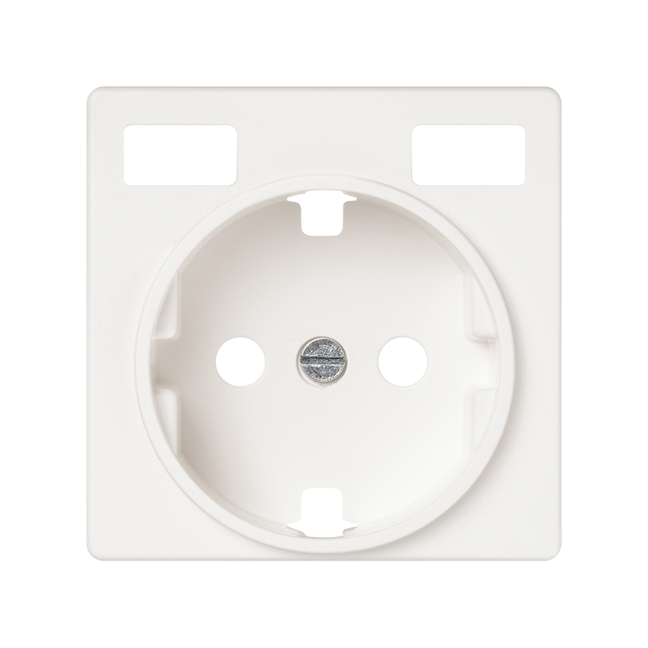 SCHUKO SOCKET COVER WITH 2 USB C+C MATT WHITE SIMON 82 CONCEPT