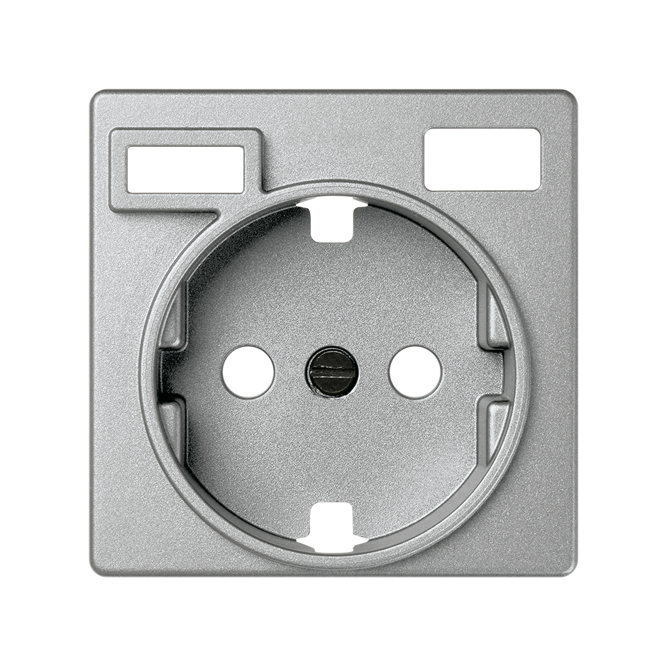 COVER FOR SCHUKO SOCKET WITH 2 USB A + C CHARGERS 10.5W ALUMINUM SIMON 82