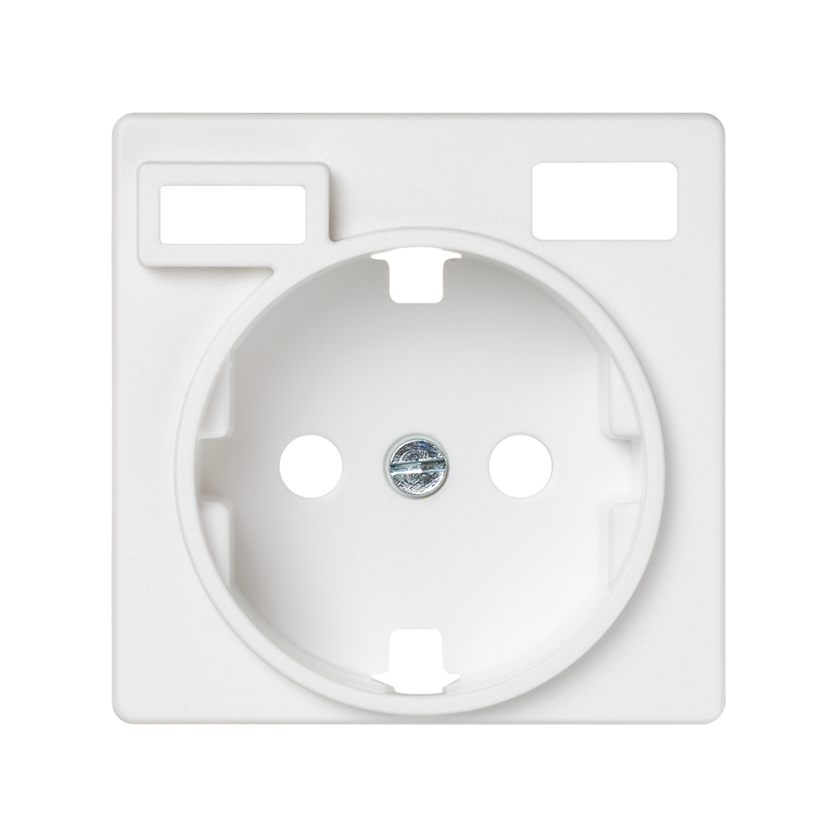 COVER FOR SCHUKO SOCKET BASE WITH 2 USB CHARGERS A + C 10.5W WHITE SIMON 82