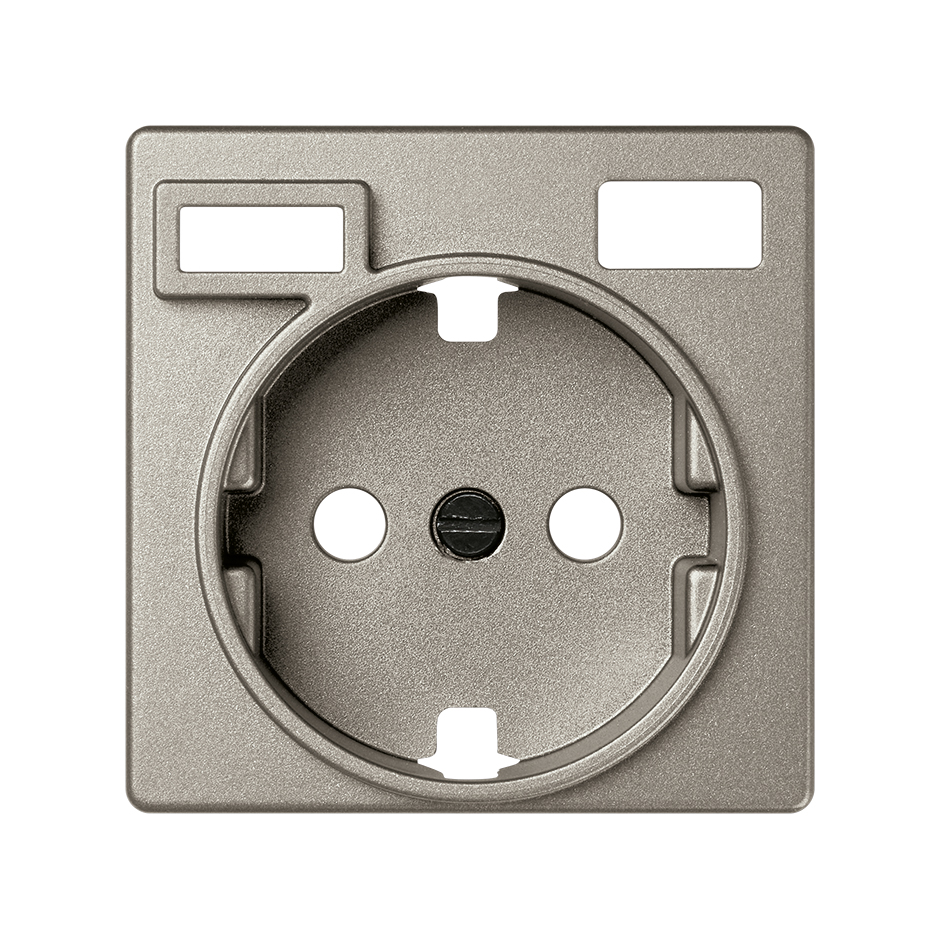 Cover for Schuko Socket Base with 2 USB Chargers A + C 10.5W Champagne Simon 82 Concept