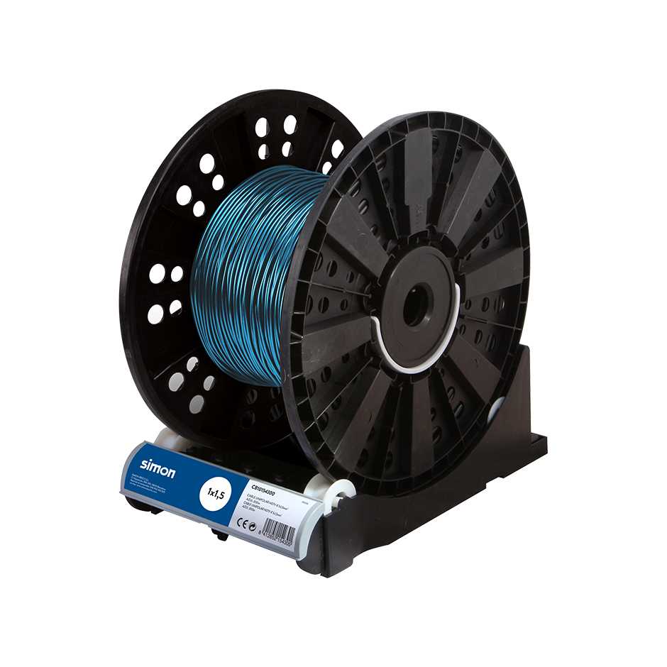 Cabo unipolar azul H07V-K 1 x 1,5 mm², com 300 metros da Simon