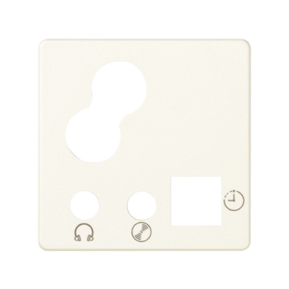 Digital control plate with 1 trunking with input and output for 3.5 mm jack ivory Simon 27 Play