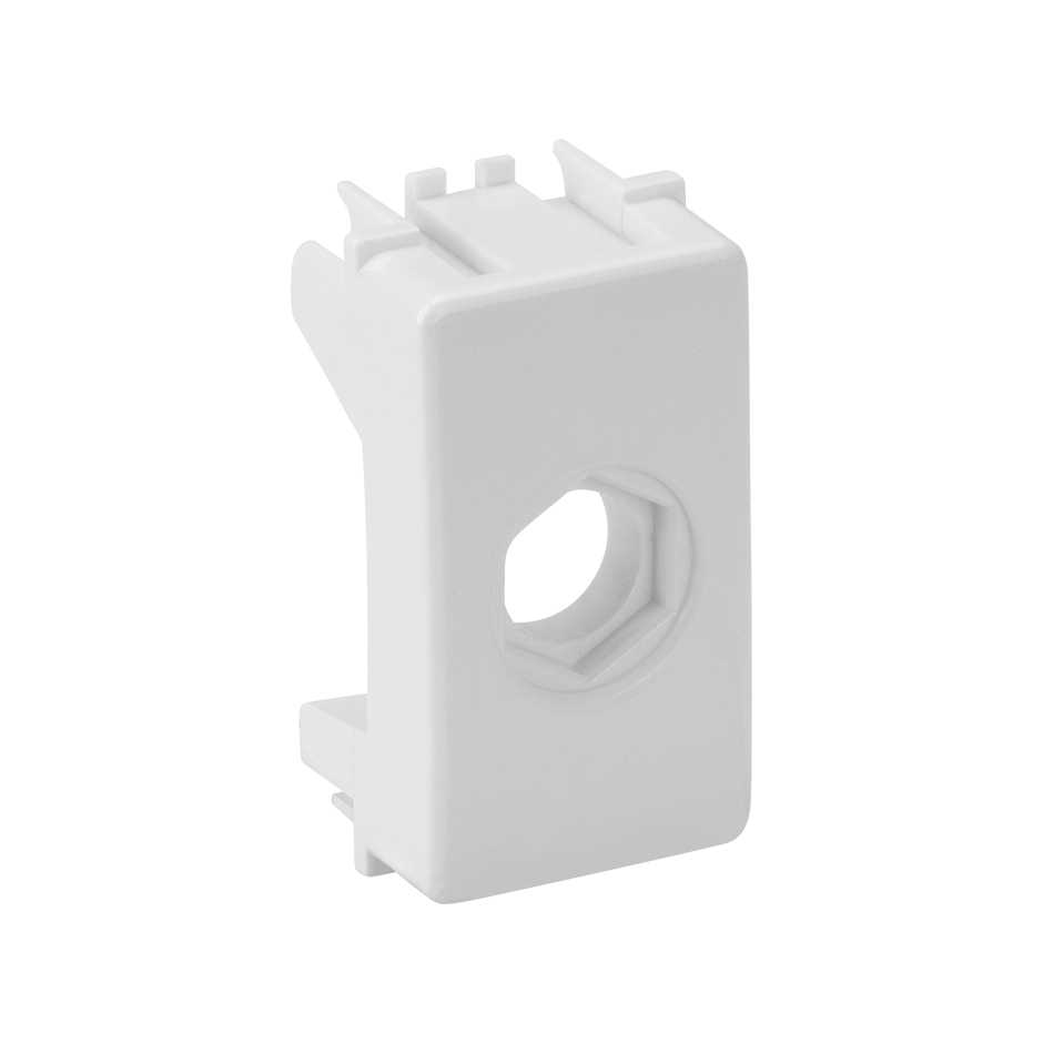 Coaxial TV connector module white Simon 19